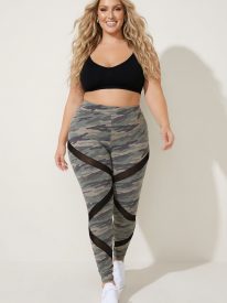 Plus Size Aura Z Leggings - Olive